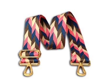 Verstelbare schouderband met print en musketonhaken - 40 x 135 cm kleur print | hobbygigant.nl