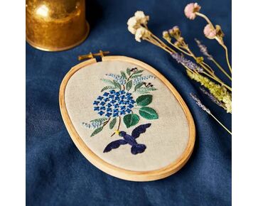 Hortensia borduren - DMC borduurpakket | hobbygigant.nl