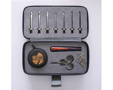 Vario haaknaaldenset houten handvat - Lana Grossa | hobbygigant.nl