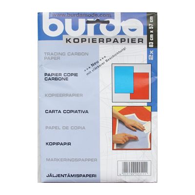 Burda Style dubbelpak kopieerpapier | 2 x 2 vellen 83 x 57 cm - blauw/rood