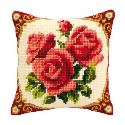 Borduurpakket borduurkussen voorbedrukt kruissteekkussen Winterlandschap van vervaco pn-0154633 | C.R. Couture