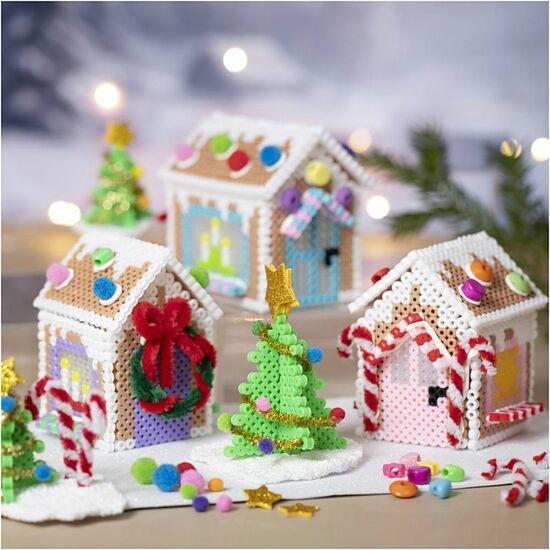 Strijkkralen huisjes maken - Hobbyset Creative Company | hobbygigant.nl