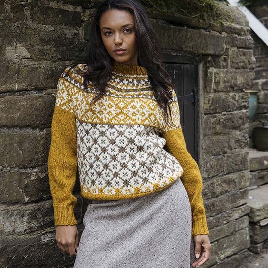 Fair Isle damestrui Hillshadow breien - Novita breipakket | hobbygigant.nl