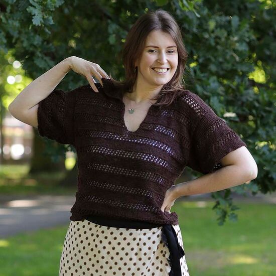 Dames polo shirt breien - Lang Yarns breipakket | hobbygigant.nl