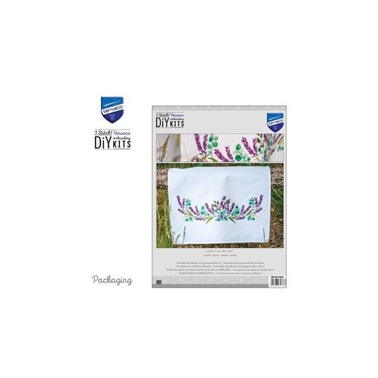 Handdoek borduren lavendel - Vervaco borduurpakket | hobbygigant.nl