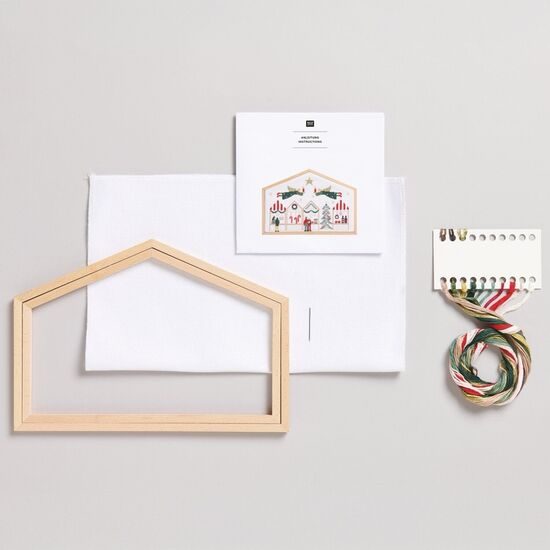 Kerstmarkt borduren - Rico design borduurpakket | hobbygigant.nl Kerstmarkt borduren - Rico design borduurpakket | hobbygigant.nl