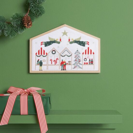 Kerstmarkt borduren - Rico design borduurpakket | hobbygigant.nl Kerstmarkt borduren - Rico design borduurpakket | hobbygigant.nl