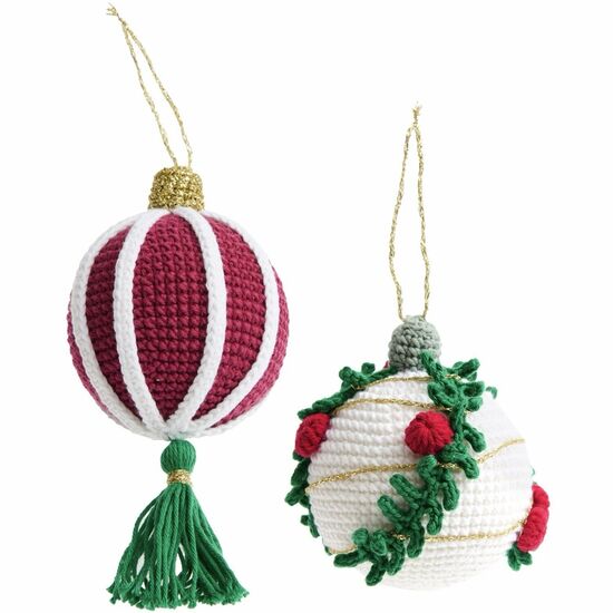 Kerstballen haken - Rico Design haakpakket | hobbygigant.nl