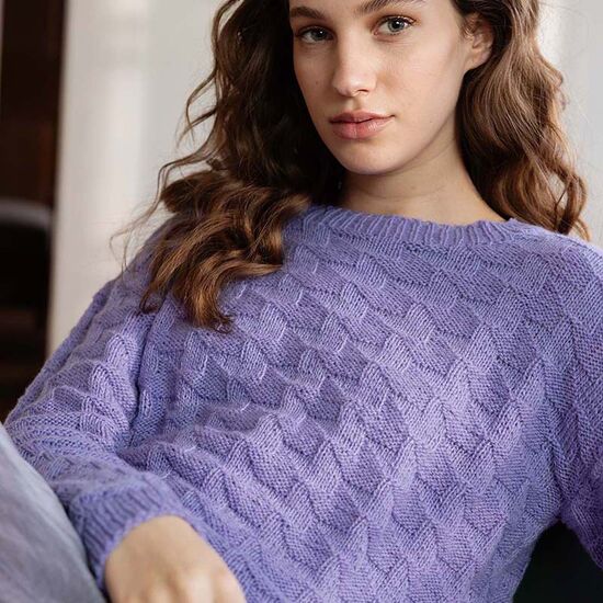 Cashmere damestrui Elle breien - Lang Yarns breipakket | hobbygigant.nl