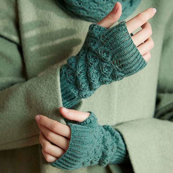 Ajour handwarmers Beth breien - Lang Yarns breipakket | hobbygigant.nl