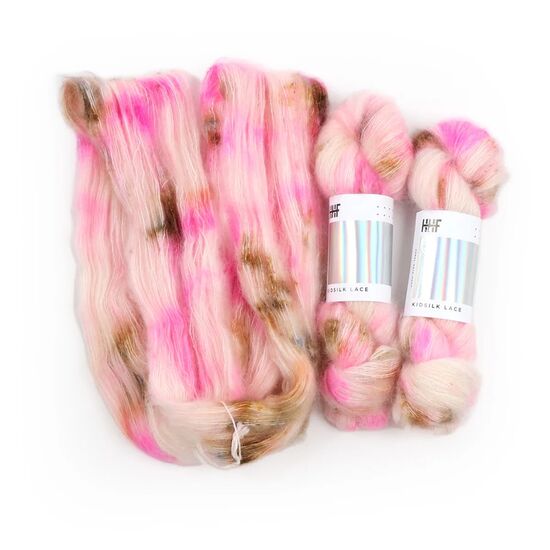 Hedgehock Fibres Kidsilk Lace - Teacup | handgeverfd mohairgaren | hobbygigant.nl