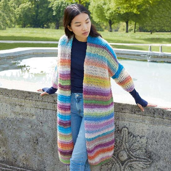 Lang gekleurd damesvest breien - Lang Yarns breipakket | hobbygigant.nl Lang gekleurd damesvest breien - Lang Yarns breipakket | hobbygigant.nl