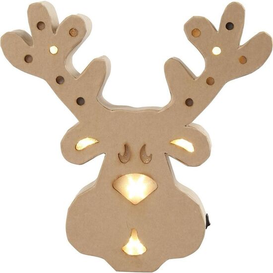 Rendier lichtbox papier maché - Creativ Company | hobbygigant.nl