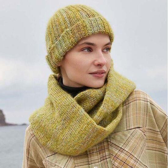 Damesmuts met glittergaren haken - Lang Yarns breipakket | hobbygigant.nl