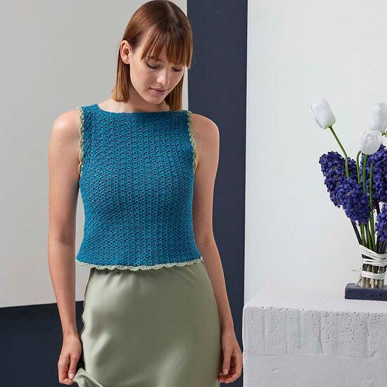 Dames topje Prudence haken - Lang Yarns haakpakket | hobbygigant.nl