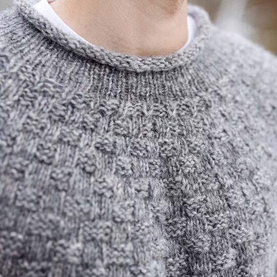 Herentrui met blokjes motief breien - Novita breipakket | hobbygigant.nl