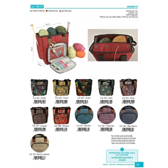 Breitas en haaktas oranje/blauw bloemen - Ateliers D'Alice | hobbygigant.nl