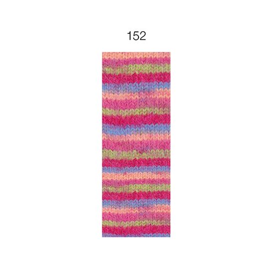 Lana Grossa Cosy Socks Multi Stripes 152 | gekleurd sokkengaren | hobbygigant.nl