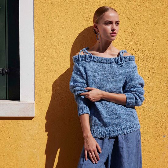 Zomertrui Mindy breien - Lang Yarns breipakket | hobbygigant.nl