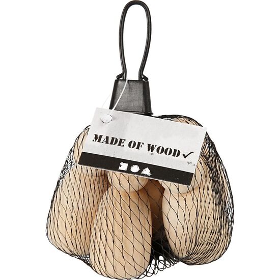 Houten poppetjes 6 cm - 5 stuks | hobbygigant.nl