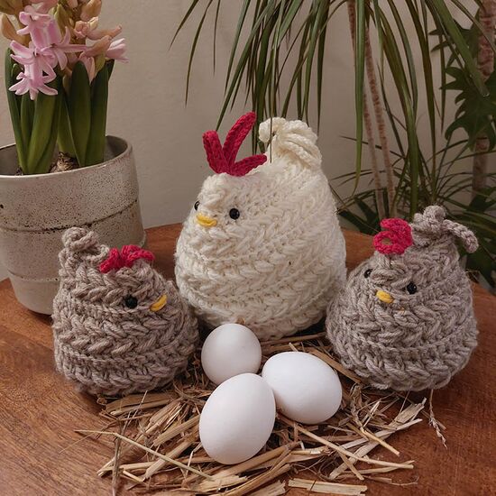 Kippen familie haken - Hobby Gigant haakpakket | hobbygigant.nl