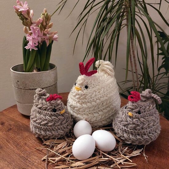 Kippen familie haken - Hobby Gigant haakpakket | hobbygigant.nl