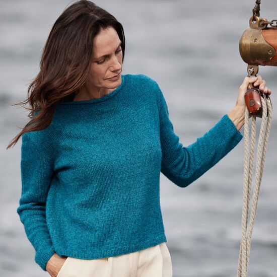 Basic damestrui voor de zomer breien - Lana Grossa Ecopuno breipakket | hobbygigant.nl