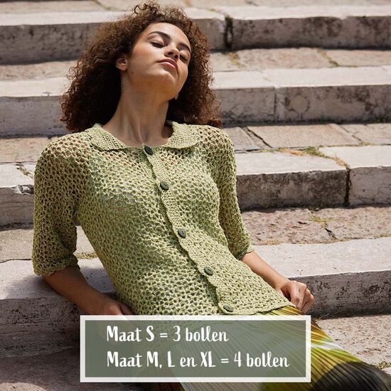 Zomervest met korte mouwen haken - Wooladdict Pride haakpatroon