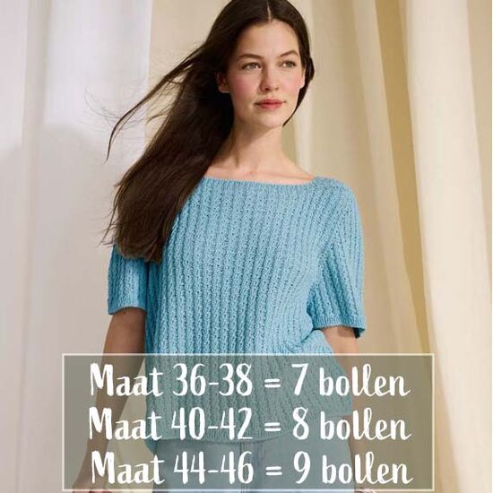 Gebreid shirt - Lana Grossa Campo breipatroon