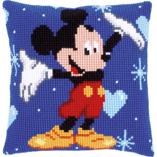 Mickey Mouse borduurkussen - Vervaco borduurpakket
