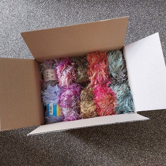 Zero waste pakket met 10 bollen Fluffy effectgaren - Hobby Gigant