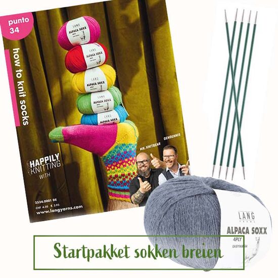 Startpakket sokken breien - Lang Yarns Alpaca Soxx breipakket | hobbygigant.nl
