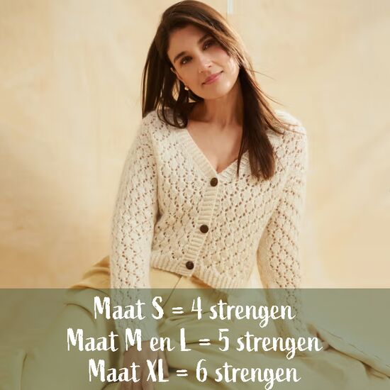 Damesvest Joie breien - Novita breipatroon
