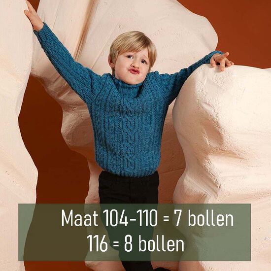 Kindertrui Ulli breien - breipatroon