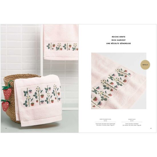 Borduurboekje 181 Just Bees + Fruits + Flowers - Rico Design borduurpatronen Lente en Zomer, 5 image
