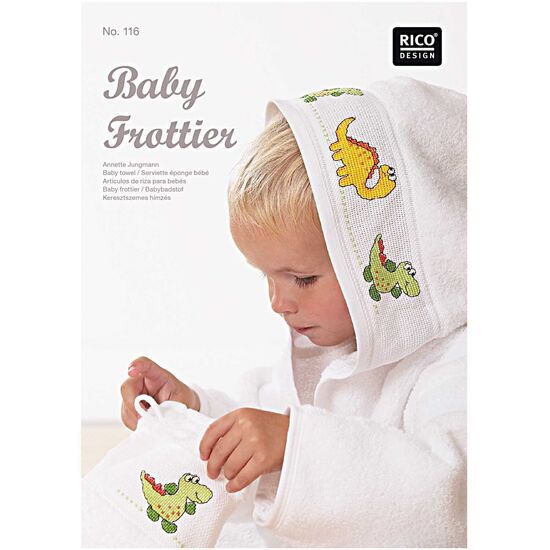 Borduurboekje 116 Dino - Rico Design borduurpatronen baby