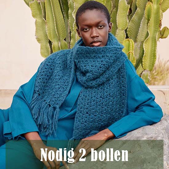 Sjaal haken - Lang Yarns Promise haakpatroon