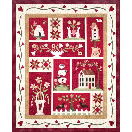 Quilt deken From the Heart naaien - Quilt pakket