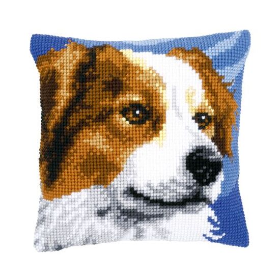 Border Collie borduurkussen - Kussenpakket Vervaco | HobbyGigant
