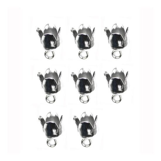 8 Eindkapjes 6 mm - Kumihimo | armbandjes, sleutelhangers, kettinkjes | hobbygigant.nl