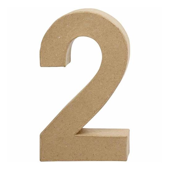 Papiermache Cijfer van Creotime