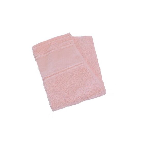 Badlaken roze met borduurrand | HobbyGigant