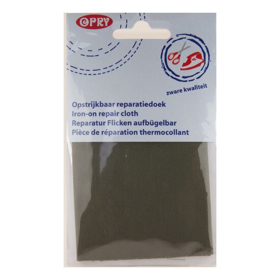 grijs Opstrijkbaar reparatiedoek