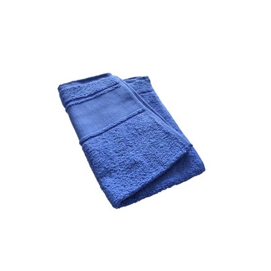 Handdoek koren blauw met borduurrand | HobbyGigant