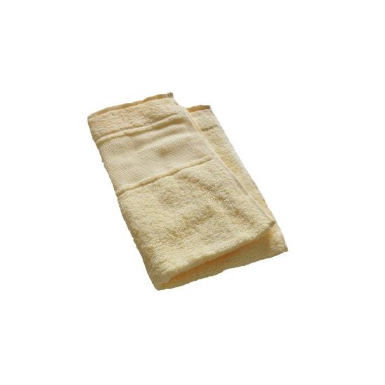 Handdoek geel met borduurrand | Hobby Gigant