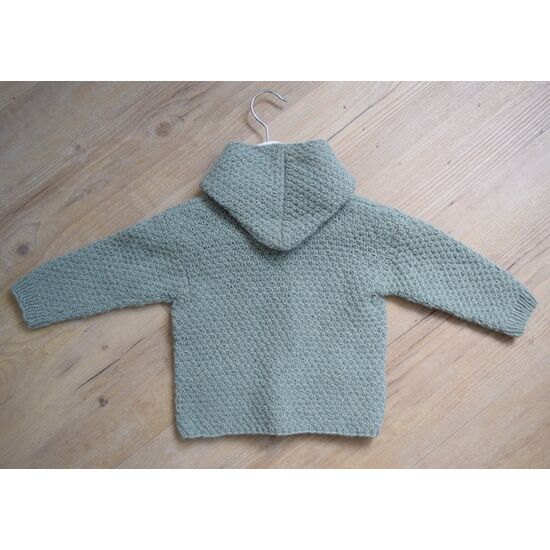 Babyjasje met capuchon breien - Lamana Como breipakket