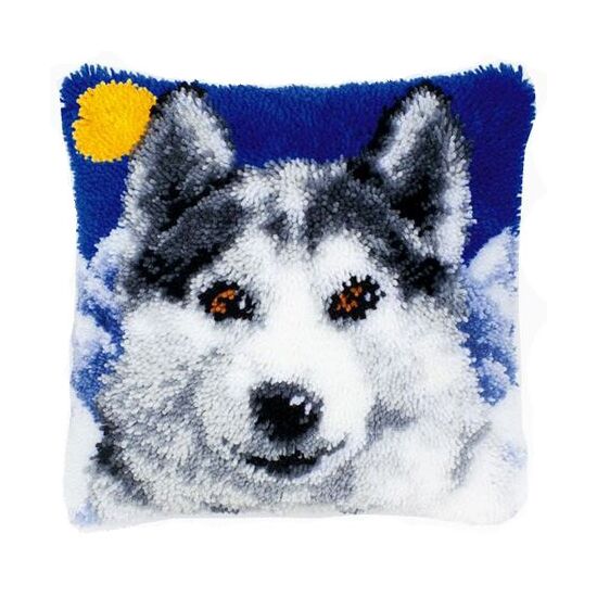 Husky knoopkussen - Vervaco knooppakket | HobbyGigant