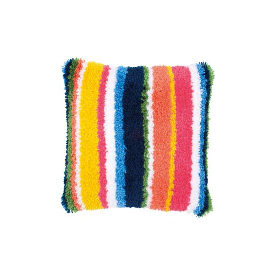 Stripes knoopkussen - Vervaco knooppakket | HobbyGigant