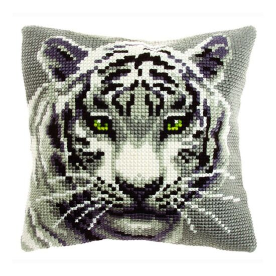 Tijger borduurkussen - Orchidea borduurpakket | HobbyGigant