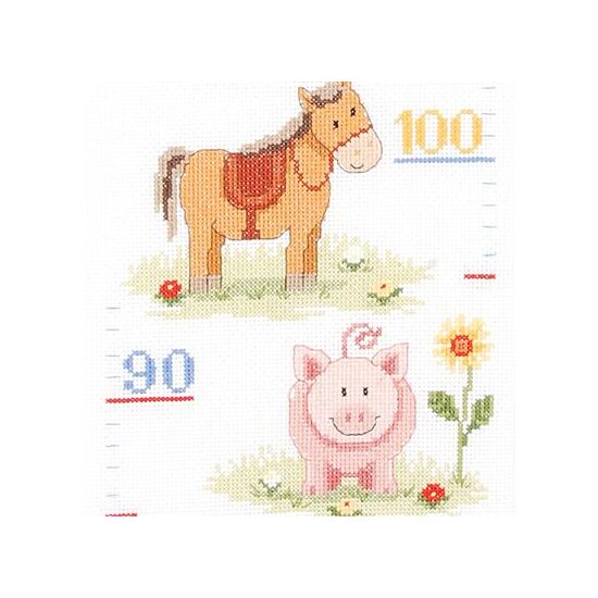 Groeimeter Op de Boerderij II - Vervaco borduurpakket